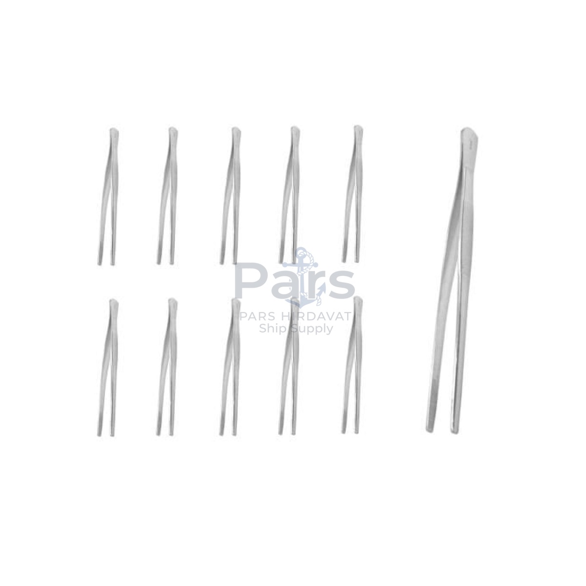 Borox Plierst 20 cm Stainless Steel - Küt Uç Dişli Düz Cımbız - 10 pcs Toptan