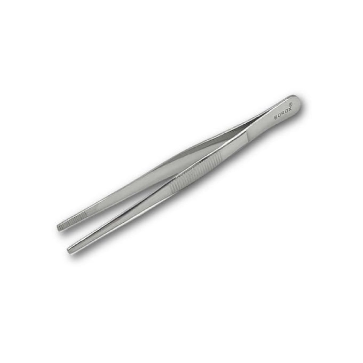 Borox Penset 13 cm Paslanmaz Çelik - Küt Uç Dişli Düz Cımbız