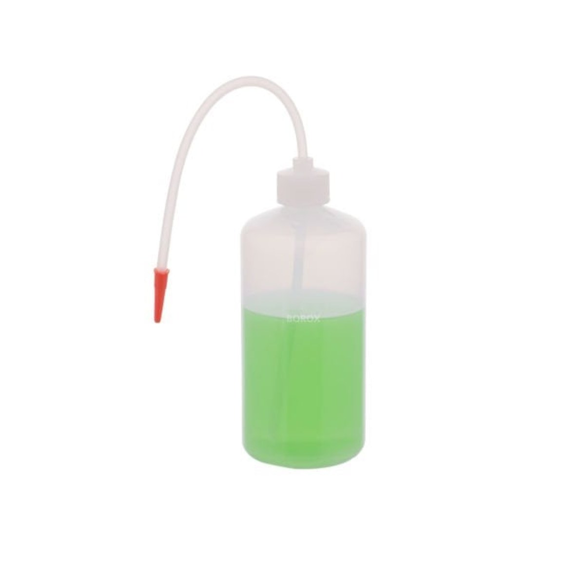 Borox Piset 500 ml - Renkli Yıkama Şişesi - Şeffaf - PE Plastik Uzun Form