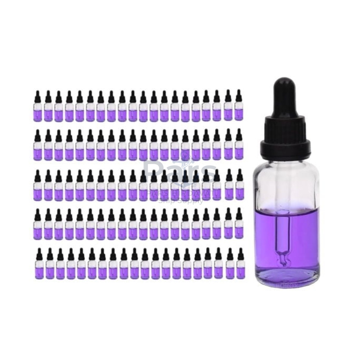 Borox Cam Damlatma Şişe 30 ml - Damlalıklı Şişe 30cc Kapaklı - 100 pcs Toptan