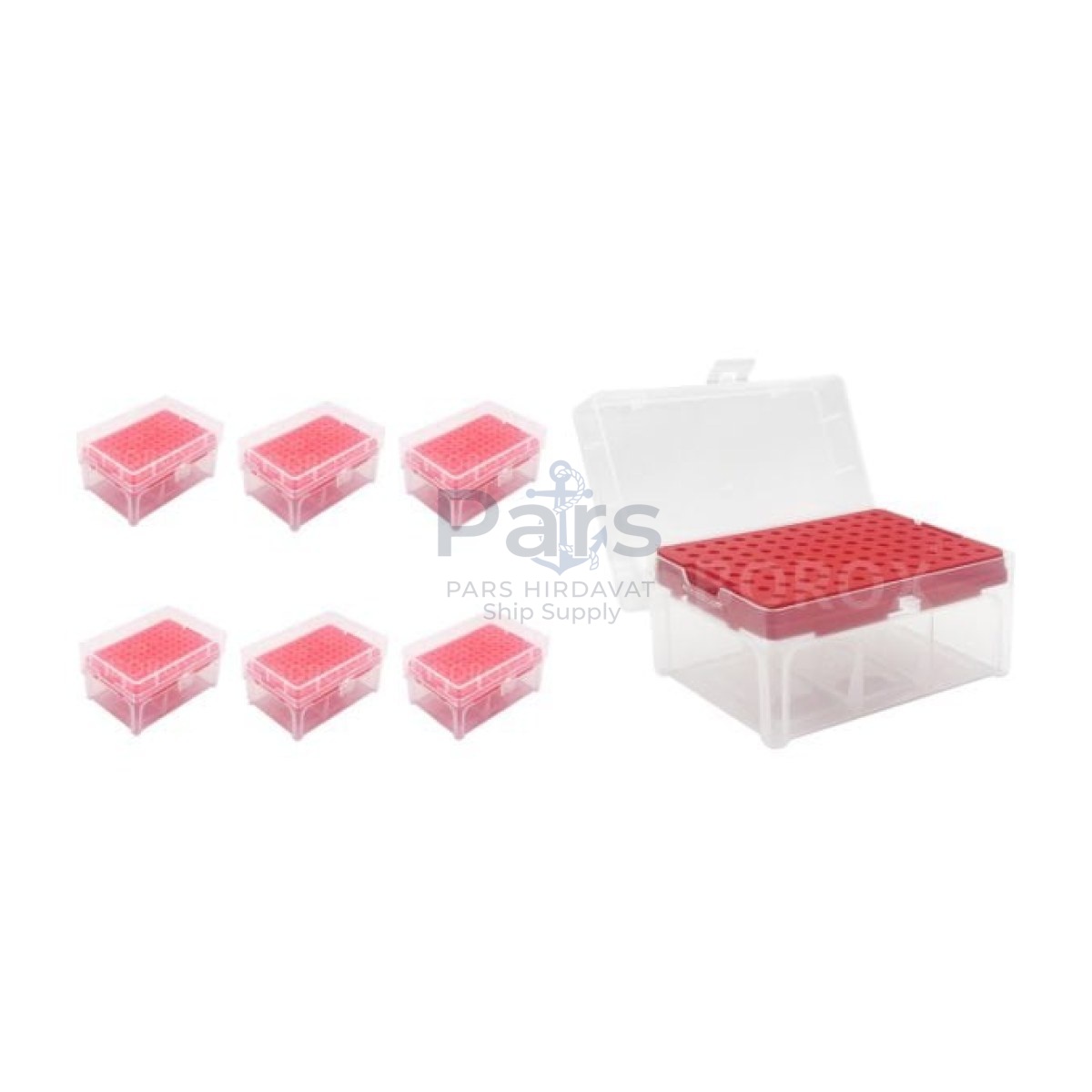 Borox Boş Pipet Ucu Kutusu 2-10ul İçin - Mikropipet Tip Box 96lı Rack - 6 pcs Toptan