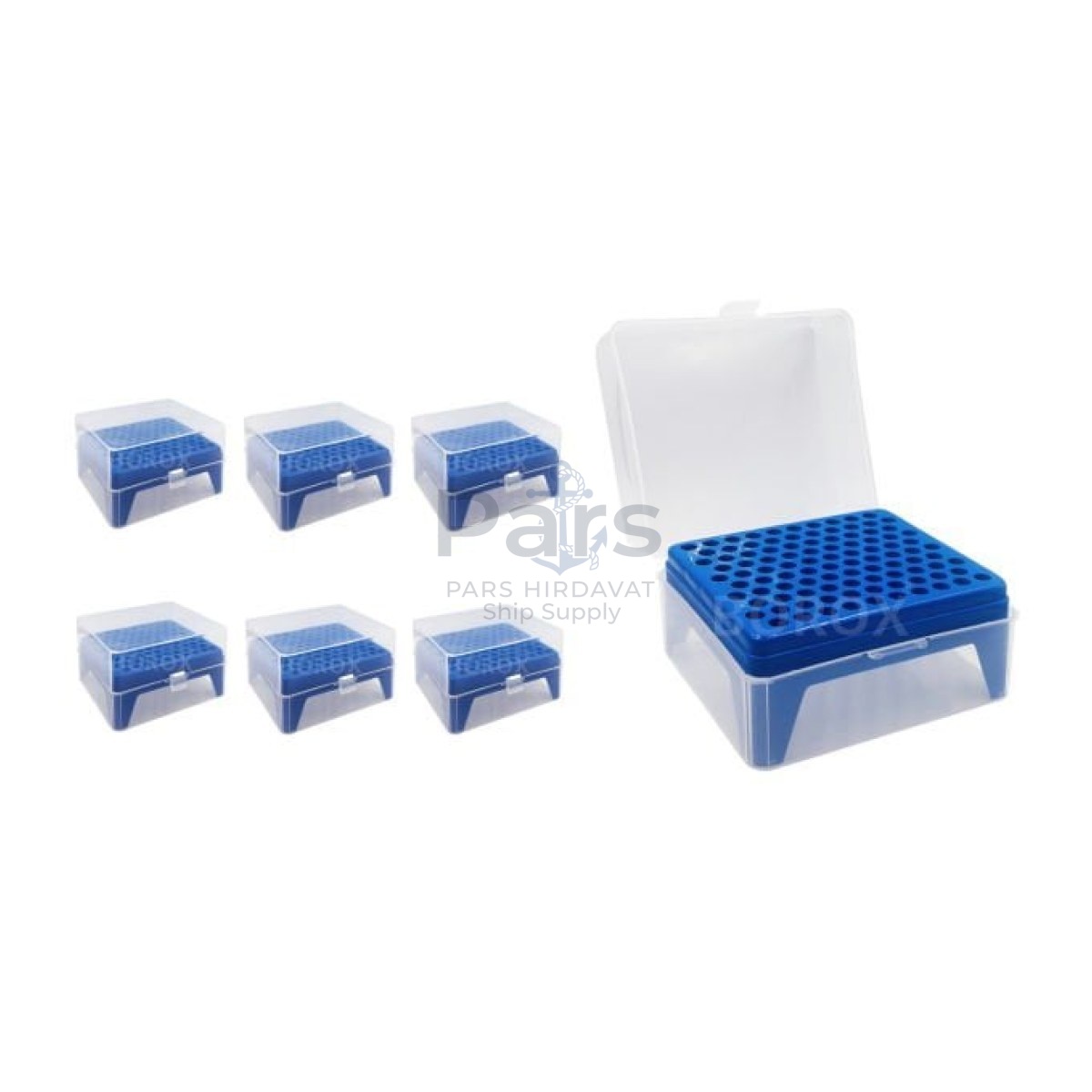 Borox Boş Pipet Ucu Kutusu 200-1000ul İçin - Mikropipet Tip Box 100lü Rack - 6 pcs Toptan
