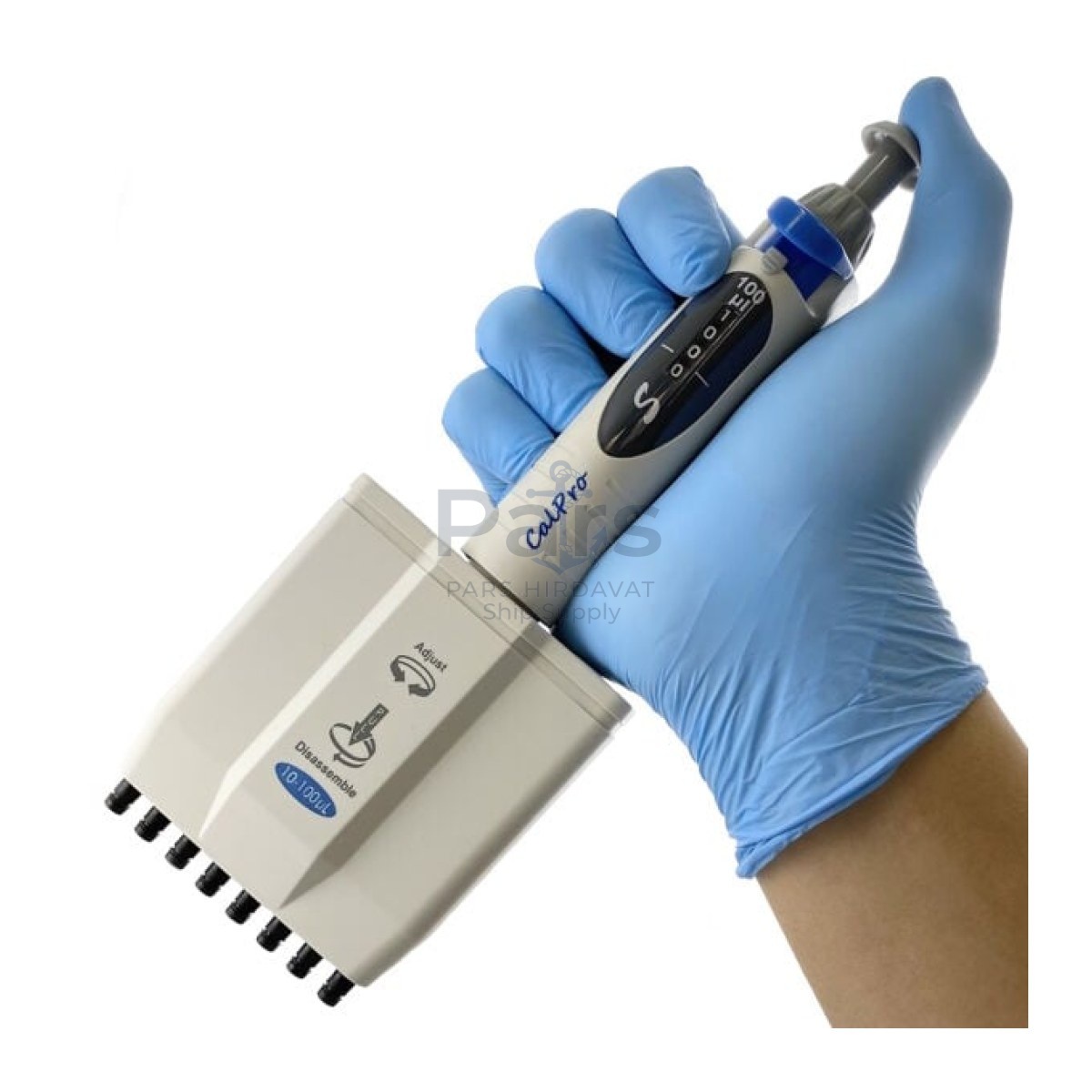 Borox Calpro-S Otomatik Pipet 8 Kanallı 10-100µl - Dijital Mikropipet