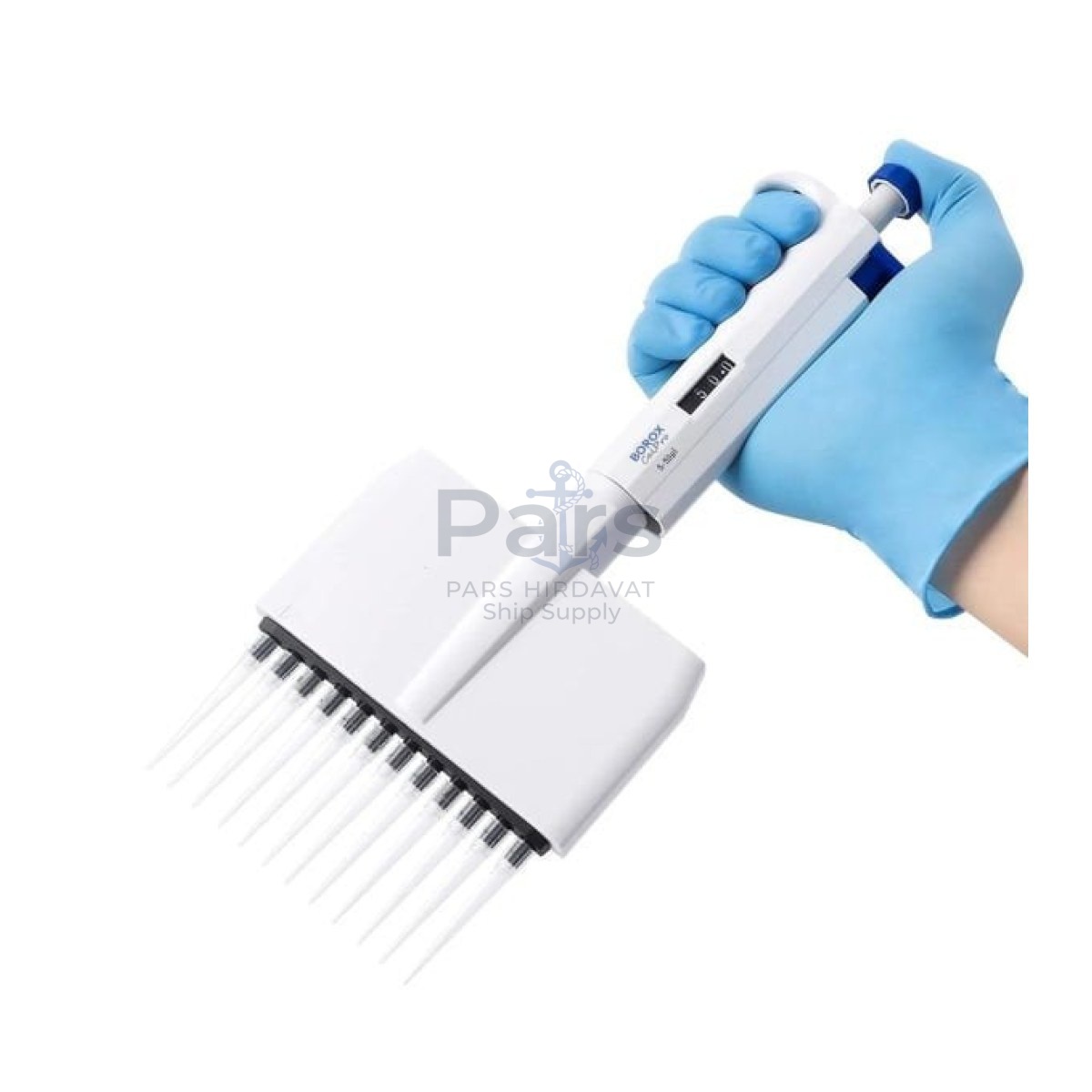 Borox Otomatik Pipet 12 Kanallı 5 - 50 µl Dijital Mikropipet