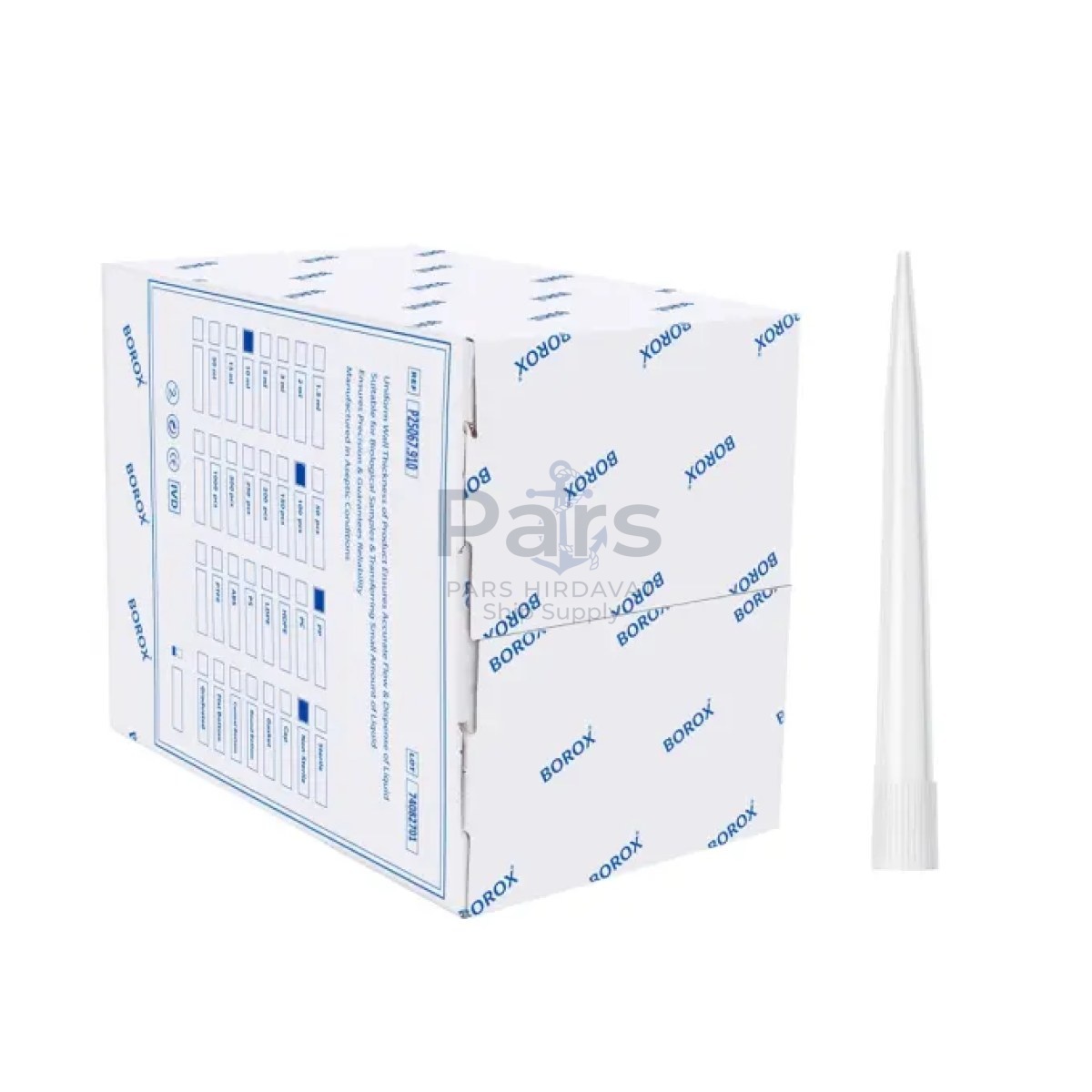 Borox Otomatik Pipet Ucu 10 ml - 100 pcs/Paket - 10000µl - CalPro ve CalPro-S İçin