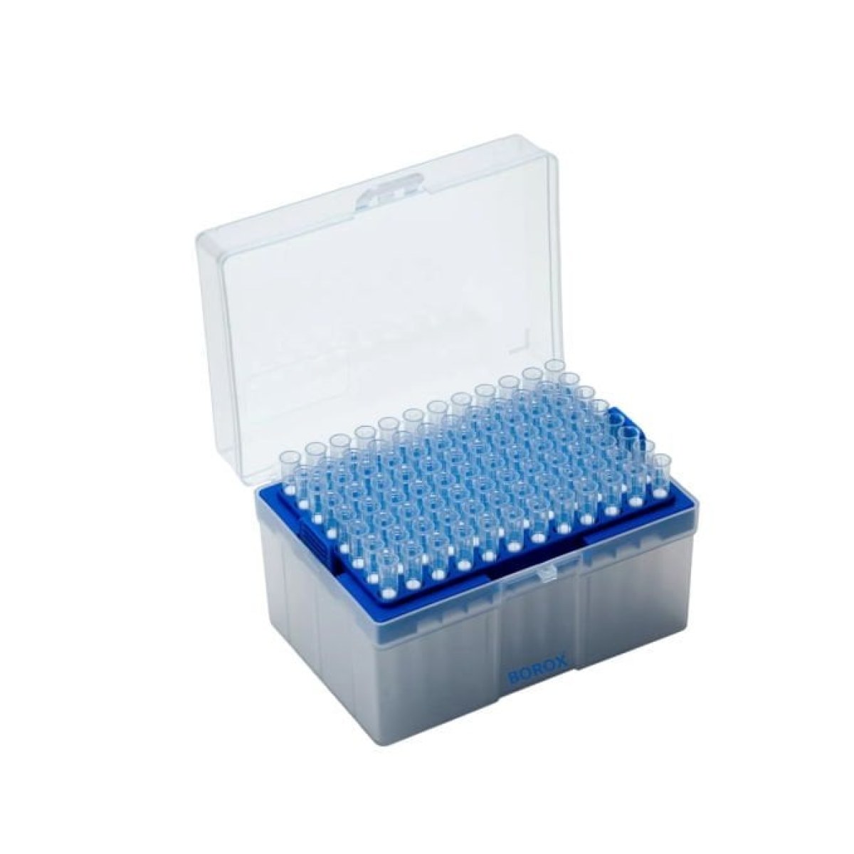 Borox Filtreli Pipet Ucu Steril 100 µl - Uzun Şeffaf 96 pcs-Paket