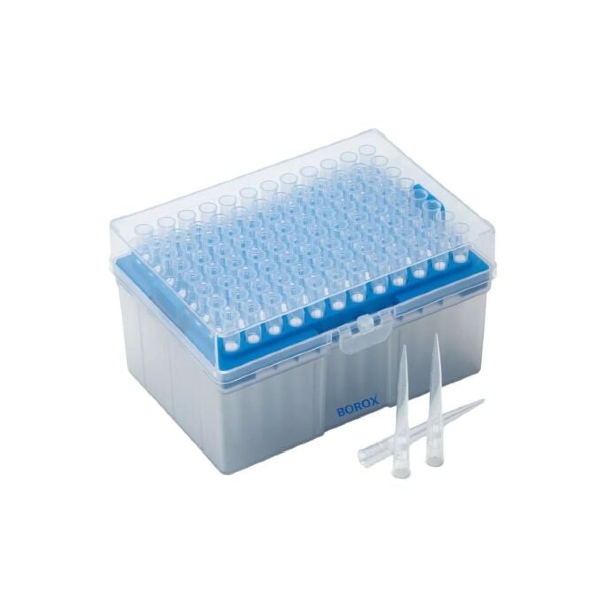 Borox Filtreli Pipet Ucu Steril 200µl - Uzun Şeffaf - 96Adet-Paket