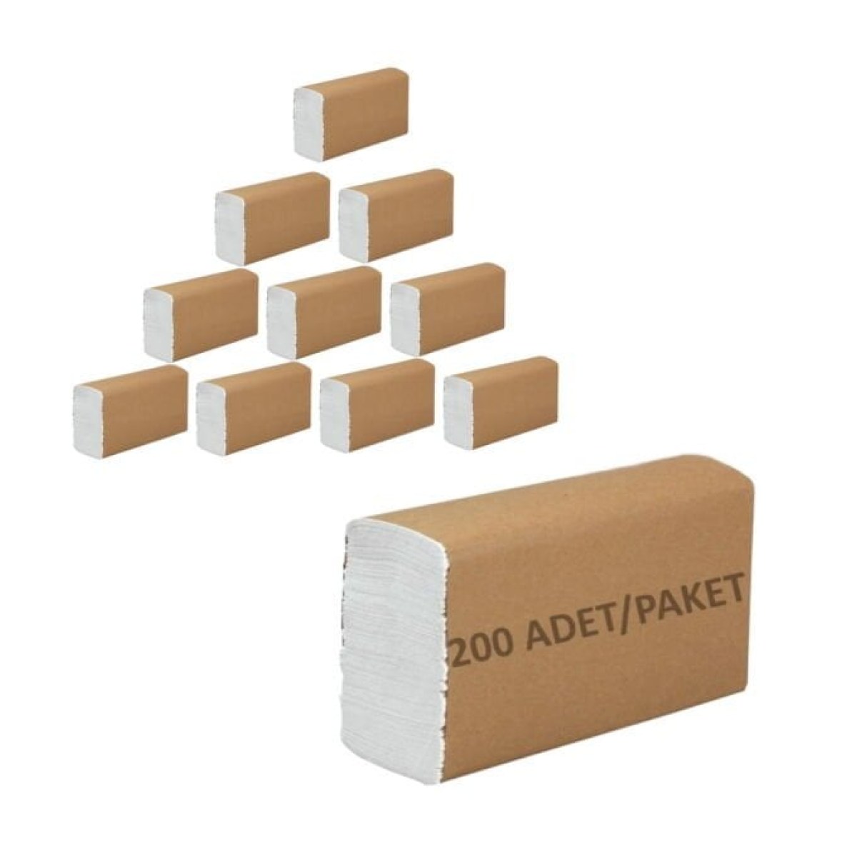 Borox Z Katlama Havlu - DisPliersr Havlu - 200 x 10 Paket
