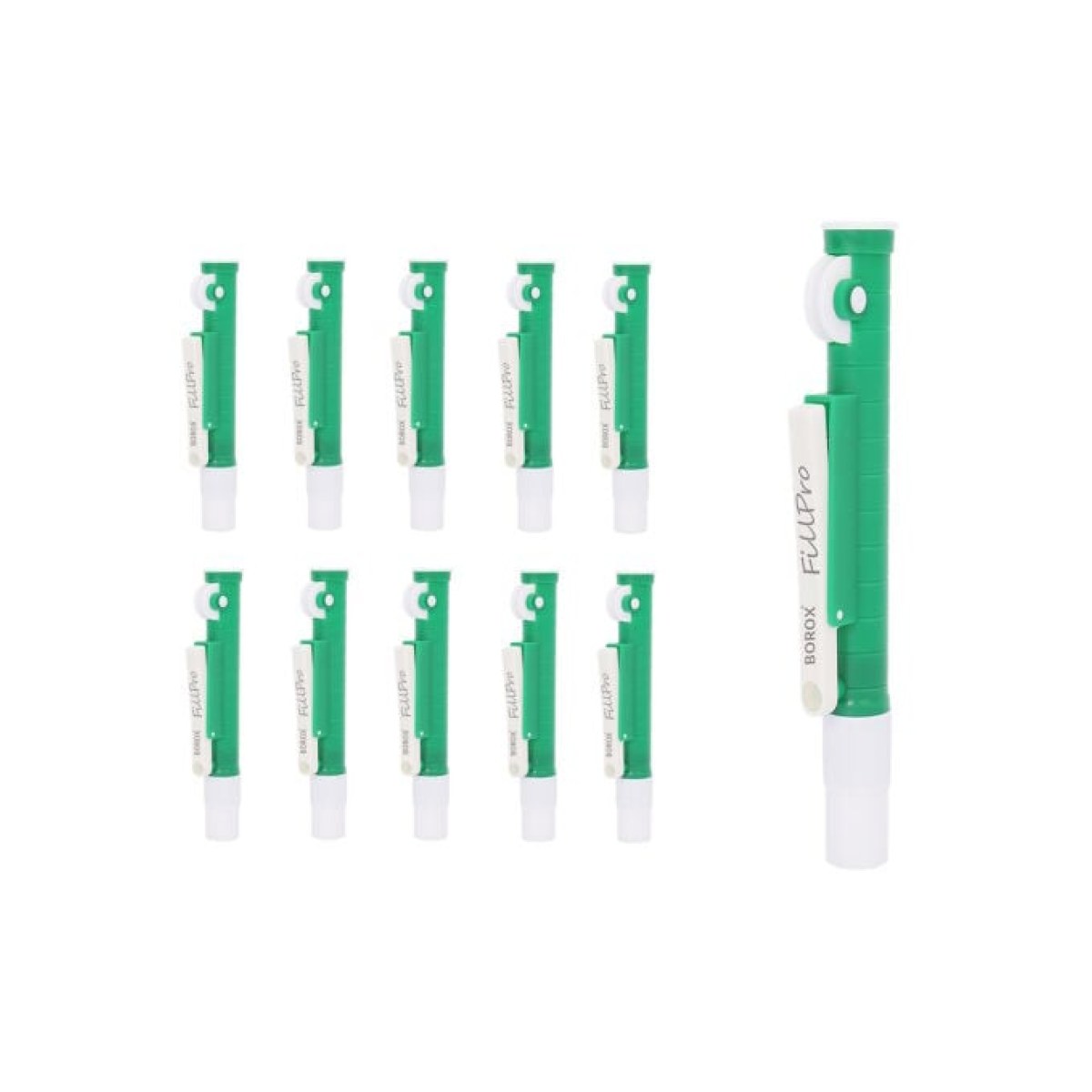Borox FillPro Pipet Pompası 10 ml - Pipet Puarı - Pi-Pump - Green - 10 pcs Toptan