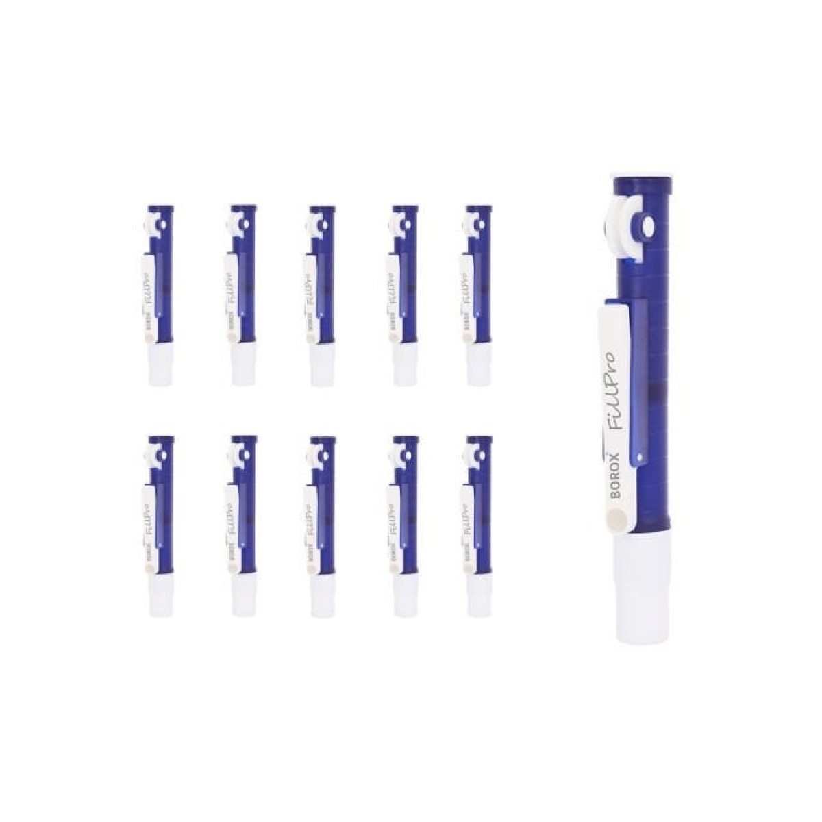 Borox FillPro Pipet Pompası 2 ml - Pipet Puarı - Pi-Pump - Mavi - 10 Adet Toptan