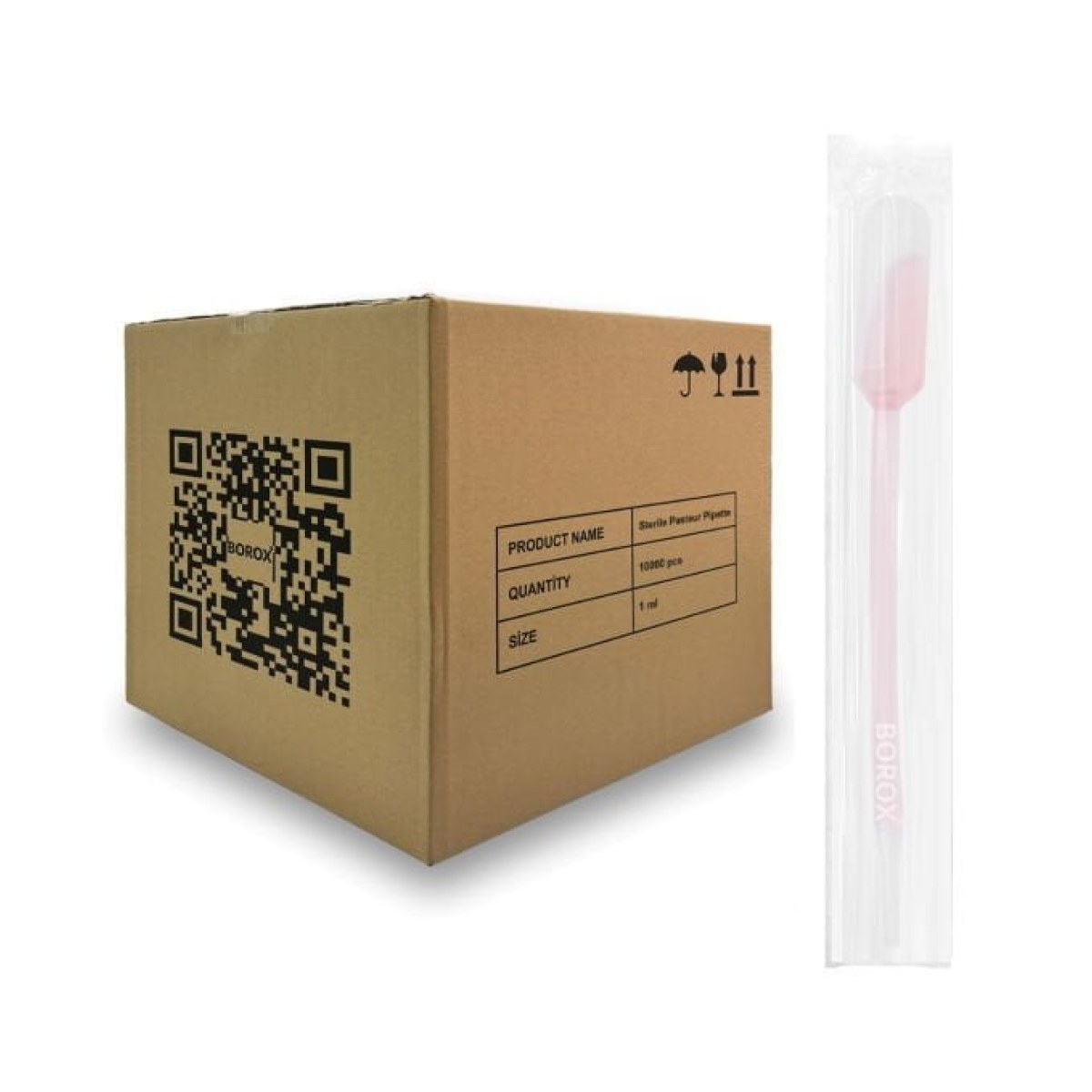 Borox Steril Pastör Pipeti - Plastik Damlalık 0.5-1 ml 10000 pcs Toptan