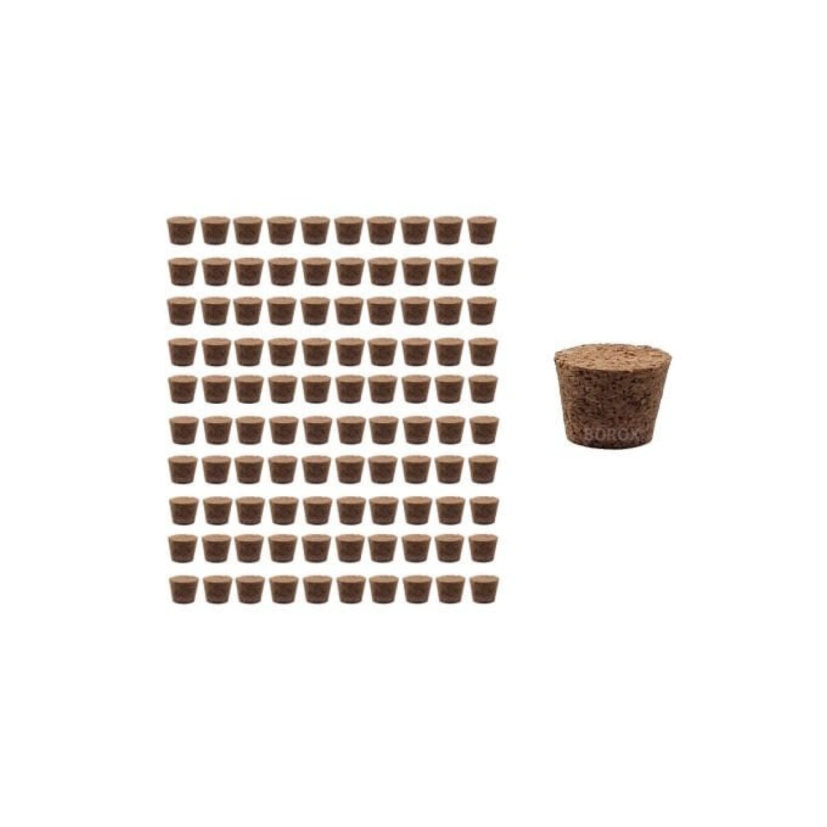 Borox Mantar Tıpa No 1 - 14x11x10 - 100 pcs