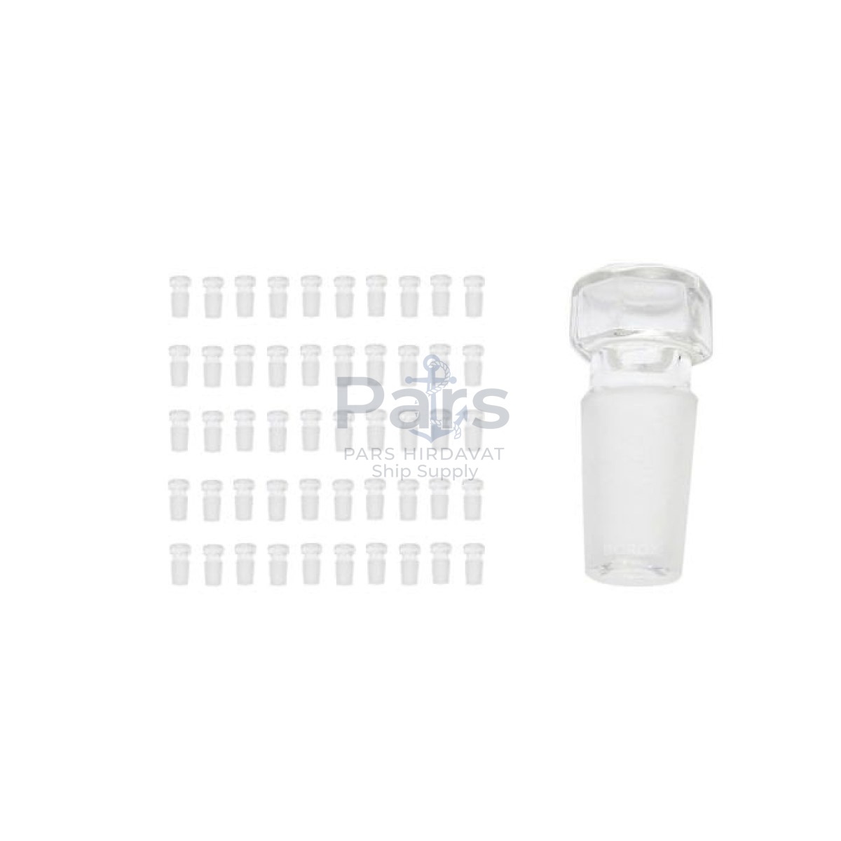 Borox Cam Tıpa 12/21 Şilif - Sızdırmaz Kapak - Altıgen Form - 50 pcs Toptan
