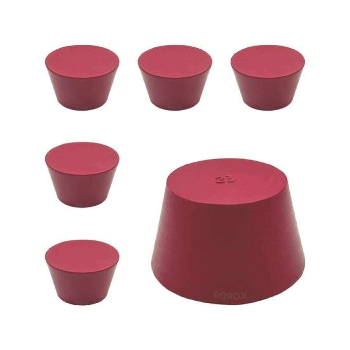 Borox Kauçuk Tıpa No 23 - 59x72x42mm - 5Adet