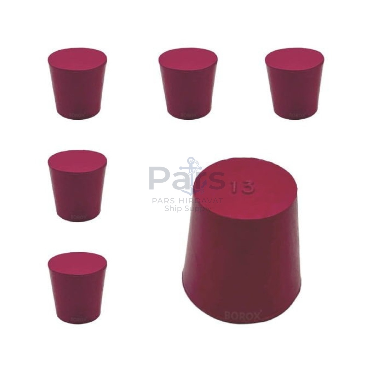 Borox Kauçuk Tıpa No 13 - 31x38,5x37mm NS 34/35 - 5pcs
