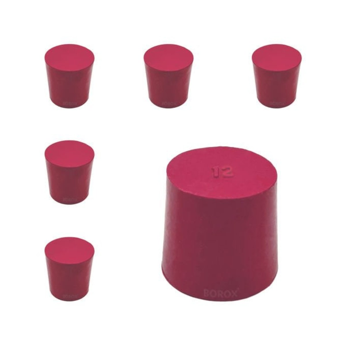 Borox Kauçuk Tıpa No 12 - 30x34,5x34,5mm - 5Adet