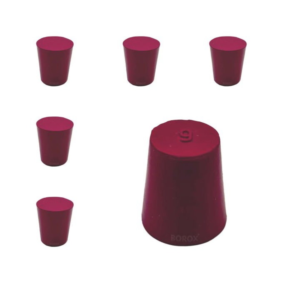 Borox Kauçuk Tıpa No 9 - 21,5x28x31mm - 5pcs