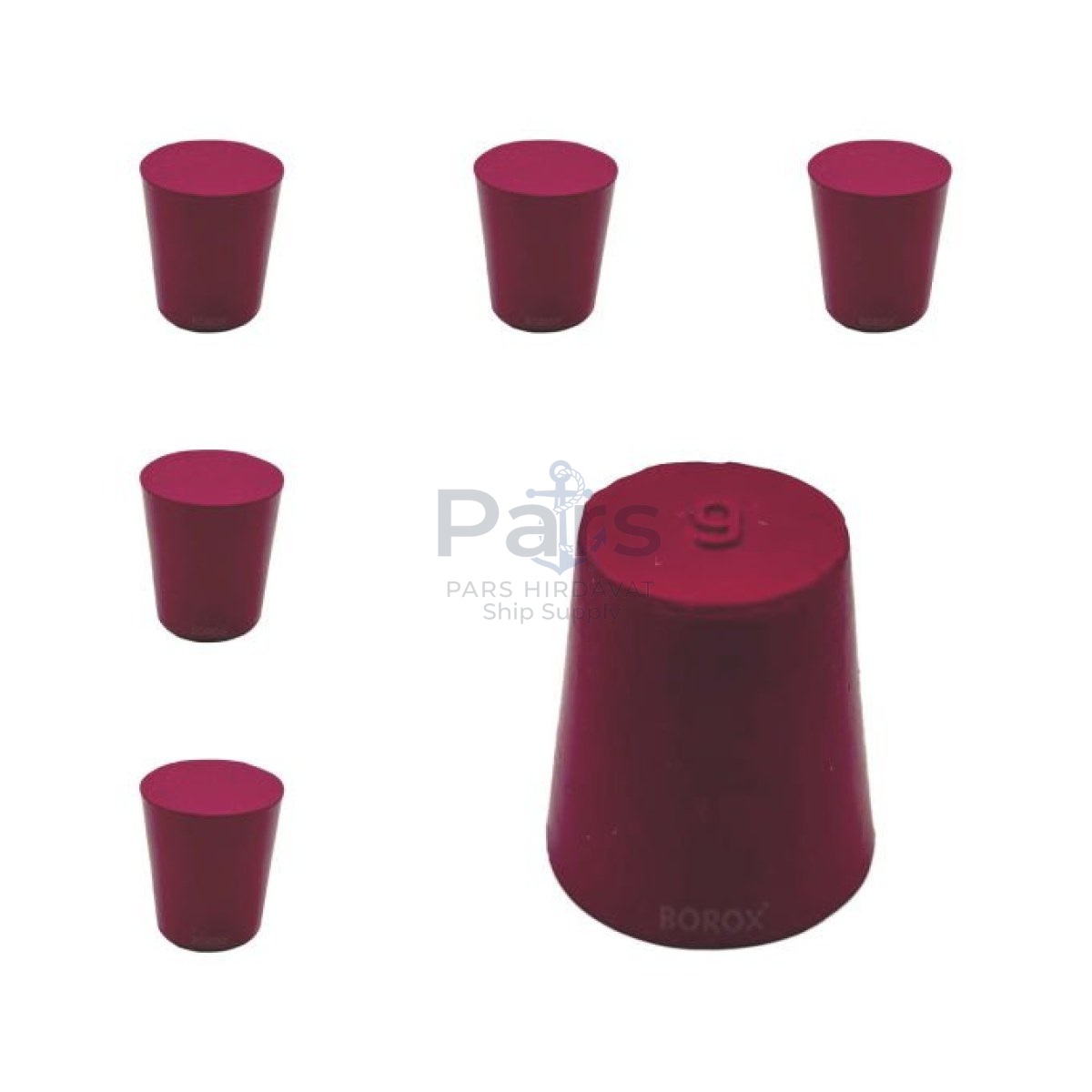 Borox Kauçuk Tıpa No 9 - 21,5x28x31mm - 5pcs