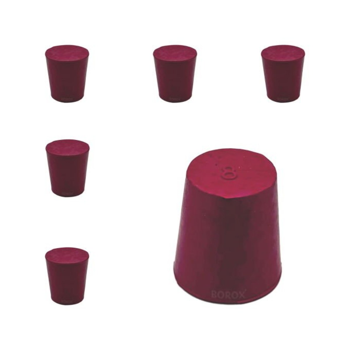 Borox Kauçuk Tıpa No 8 - 21x26,5x27,5mm - 5pcs