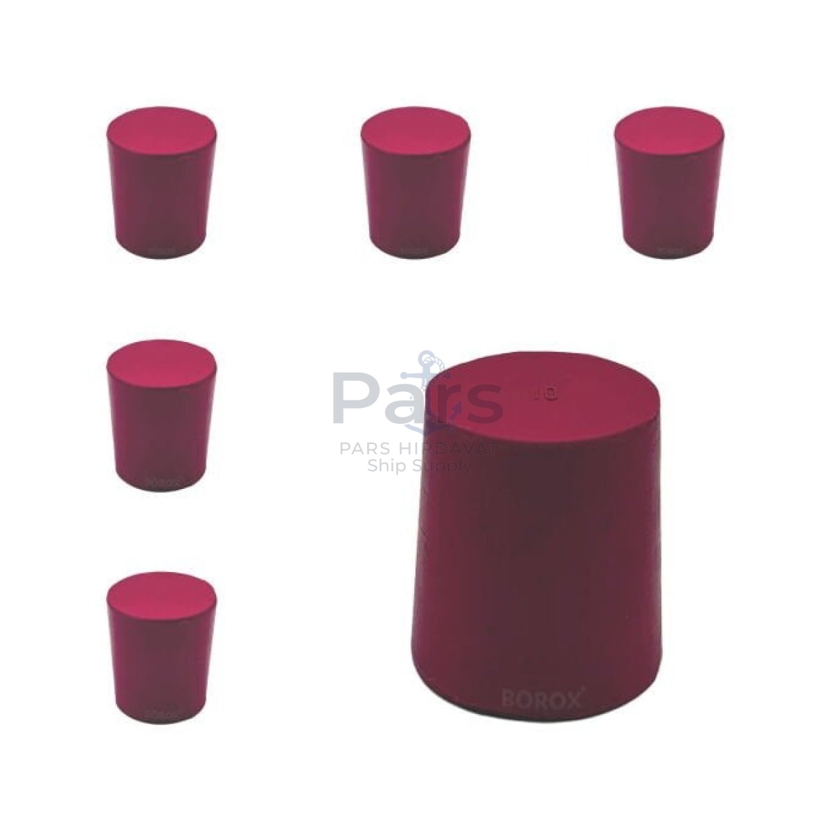 Borox Kauçuk Tıpa No 10 - 26x30x33mm NS 29/32 - 5pcs