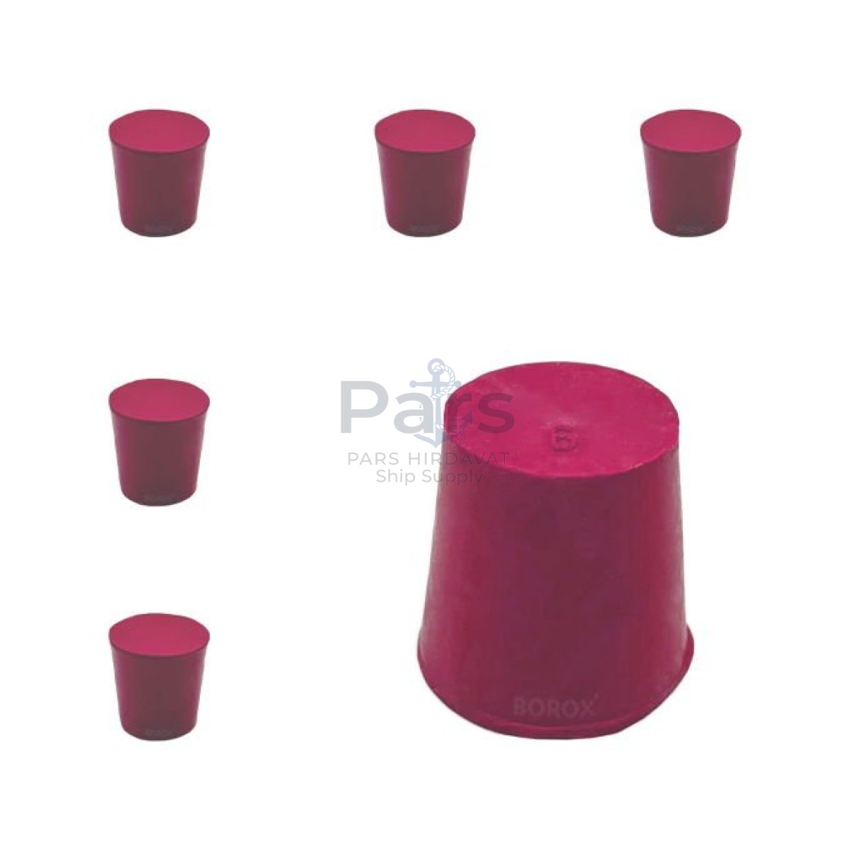 Borox Kauçuk Tıpa No 6 - 20x24,5x24mm - 5pcs