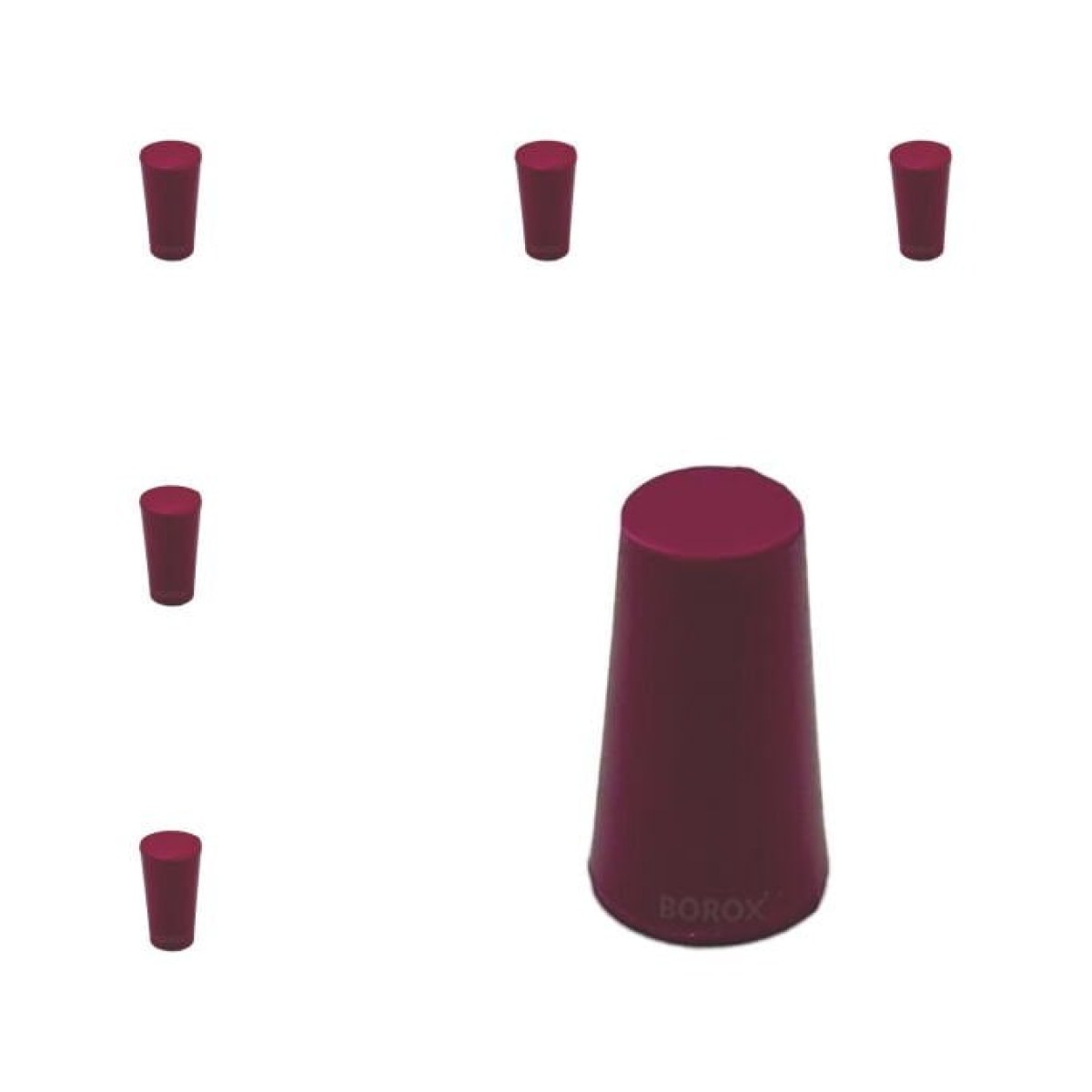 Borox Kauçuk Tıpa No 000 - 6x9x16mm NS 7/16 - 5pcs