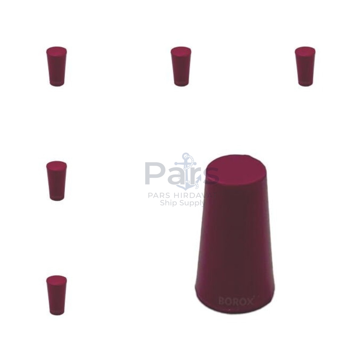 Borox Kauçuk Tıpa No 000 - 6x9x16mm NS 7/16 - 5pcs