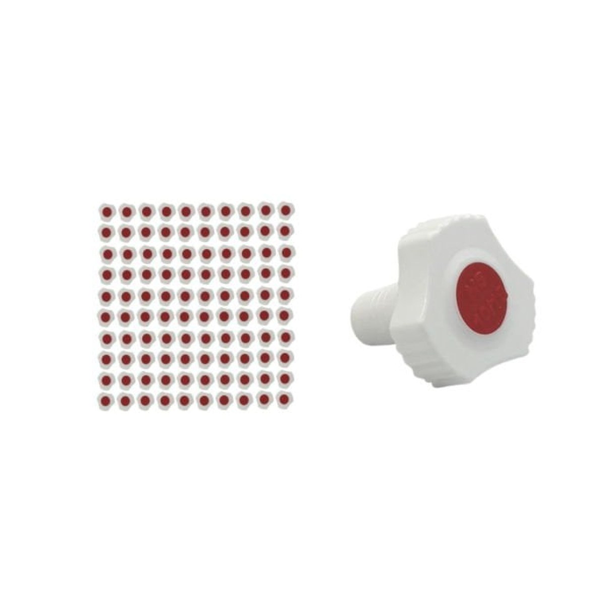 Borox Plastik Tıpa 10/19 Şilifli - Sızdırmaz PP Kapak - Üçgen Form - 100 pcs Toptan