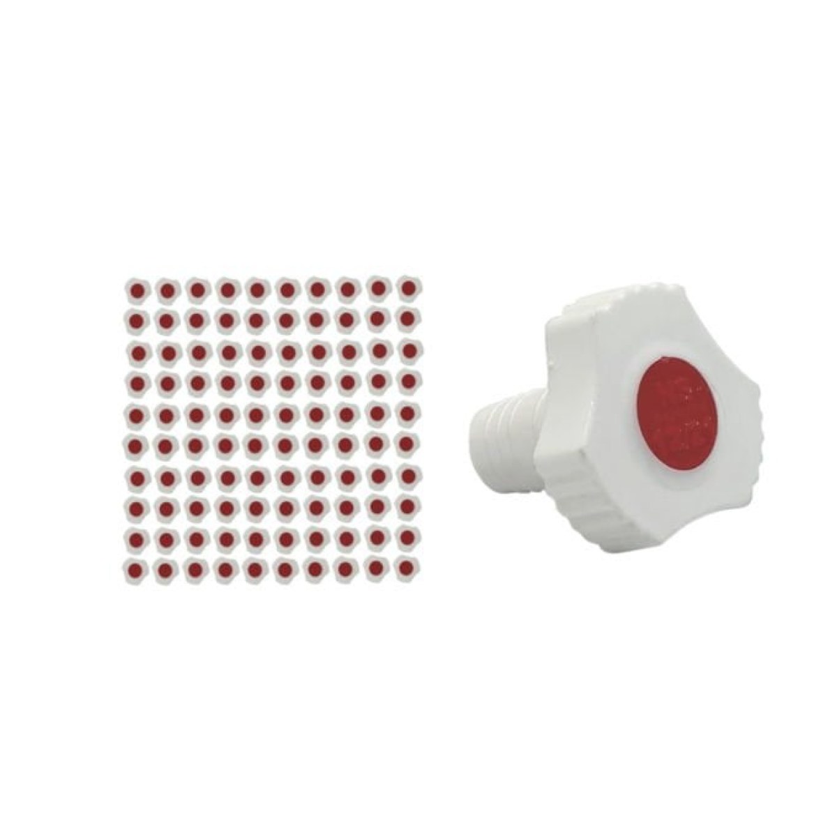 Borox Plastik Tıpa 12/21 Şilifli - Sızdırmaz PP Kapak - Üçgen Form - 100 pcs Toptan