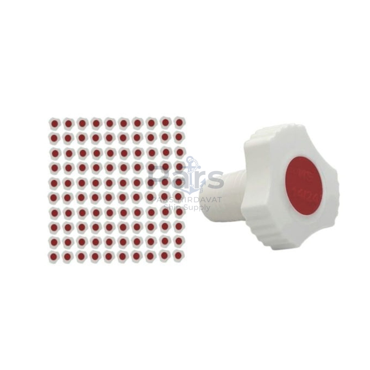 Borox Plastik Tıpa 14/23 Şilifli - Sızdırmaz PP Kapak - Üçgen Form - 100 pcs Toptan
