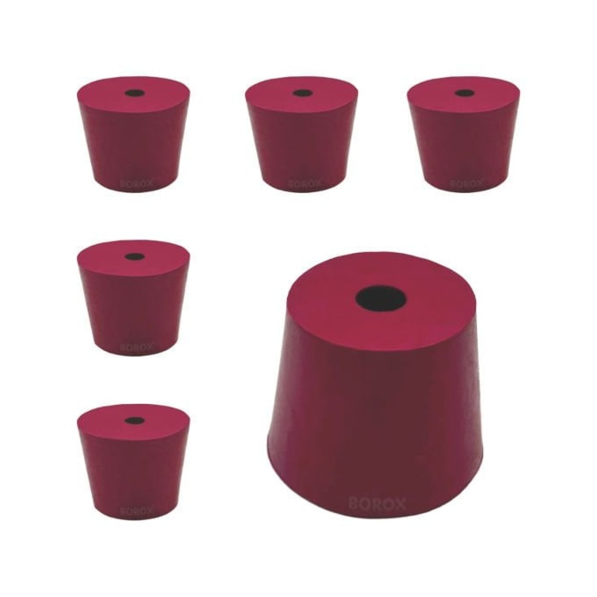Borox Kauçuk Tıpa Delikli No 16 - 35x45x36,5mm - 5Adet