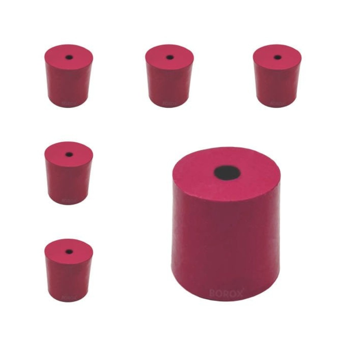 Borox Kauçuk Tıpa Delikli No 11 - 29x33x32mm - 5pcs