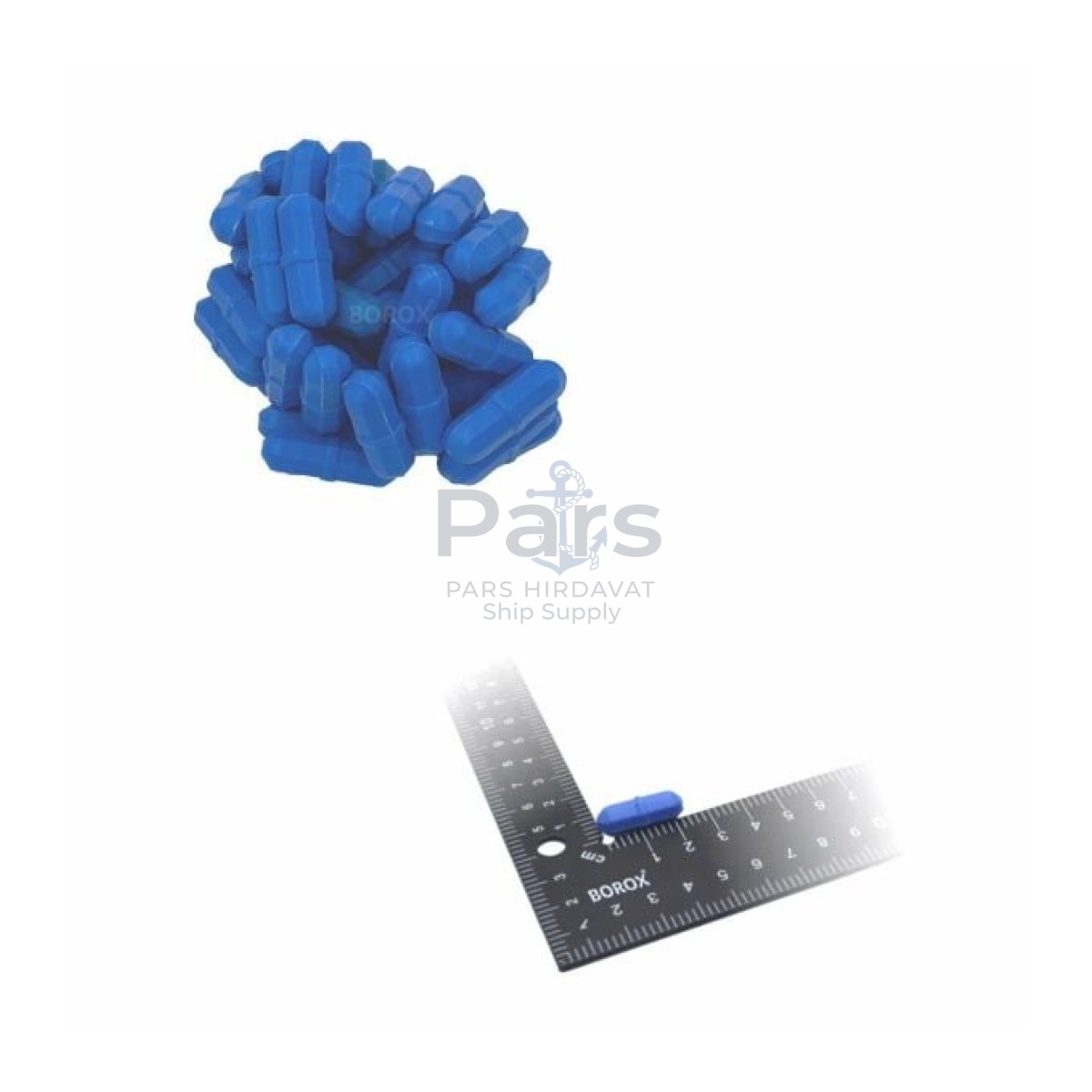 Manyetik Balık 8x25 mm - Blue Teflon Karıştırıcı Halkalı - 50 pcs Toptan