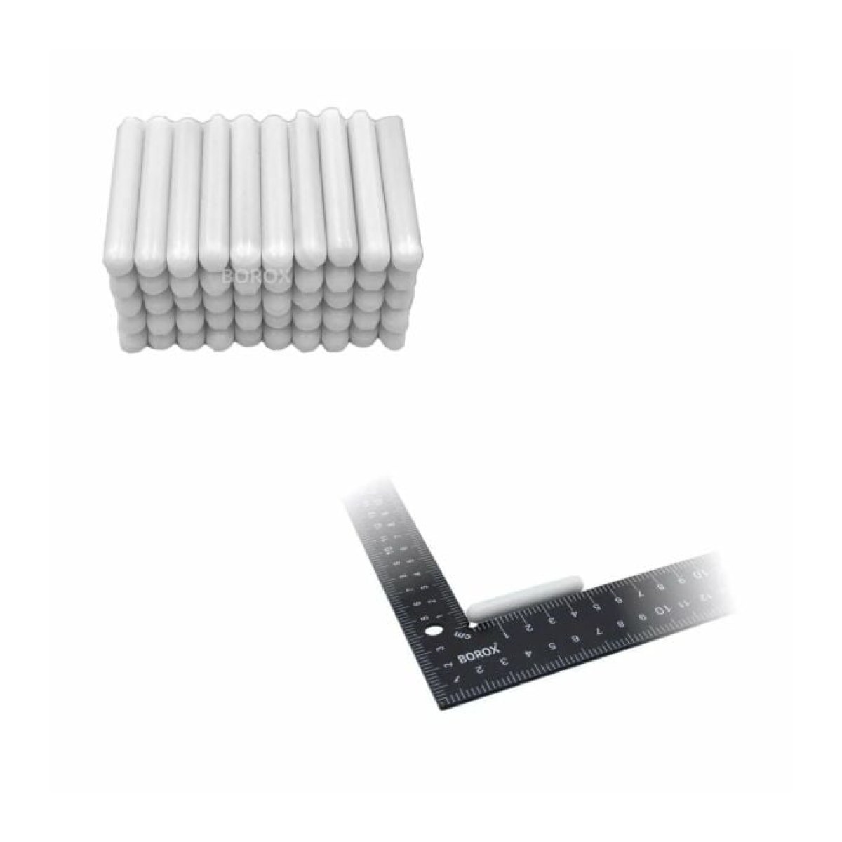 Manyetik Balık 8x50 mm - Teflon Karıştırıcı Balık Silindirik - 50 pcs Toptan