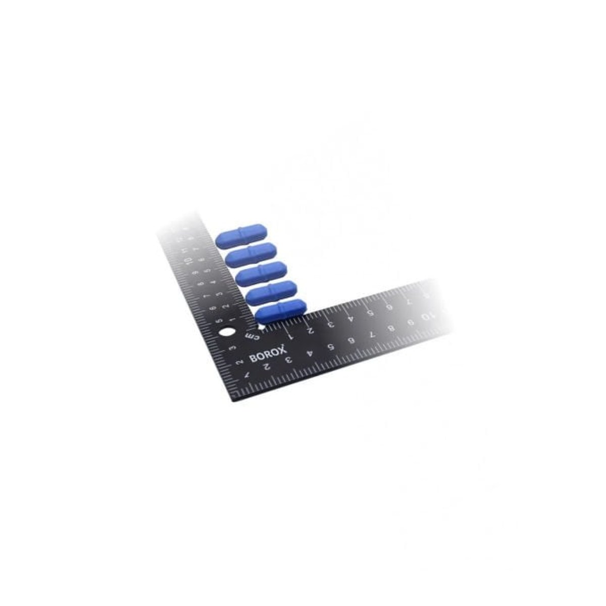 Manyetik Balık 8x25 mm - Mavi Teflon Karıştırıcı Halkalı - 5 Adet Paket