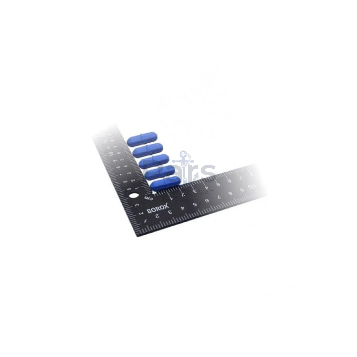 Manyetik Balık 8x25 mm - Blue Teflon Karıştırıcı Halkalı - 5 pcs Paket