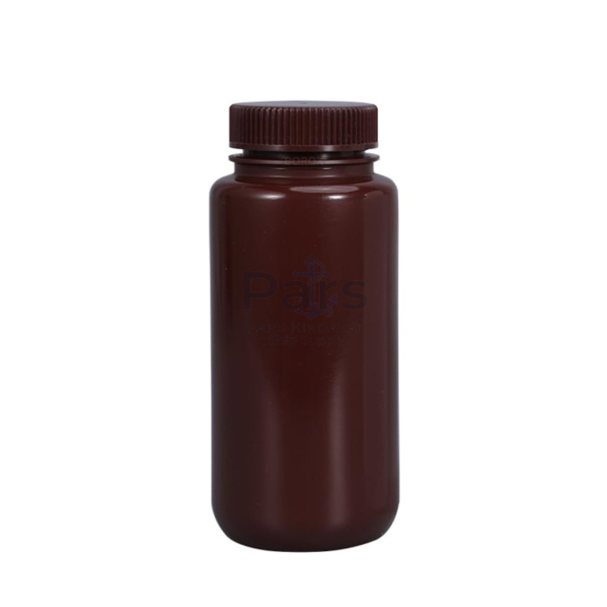Borox Numune Şişesi 500ml - Vida Kapaklı - HDPE Amber Şişe - Geniş Ağızlı Plastik Şişe