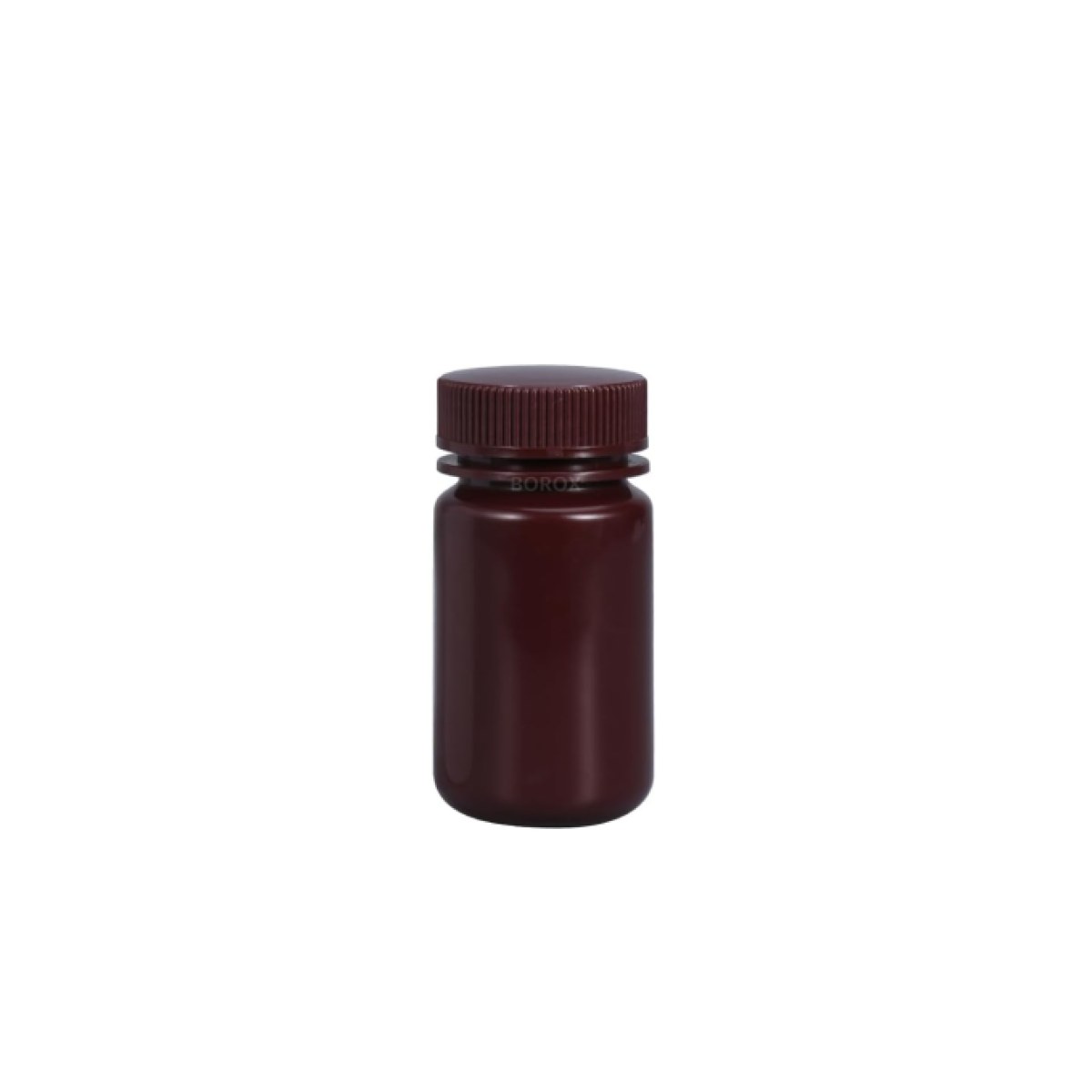 Borox Numune Şişesi 125ml - Vida Kapaklı - HDPE Amber Şişe - Geniş Ağızlı Plastik Şişe