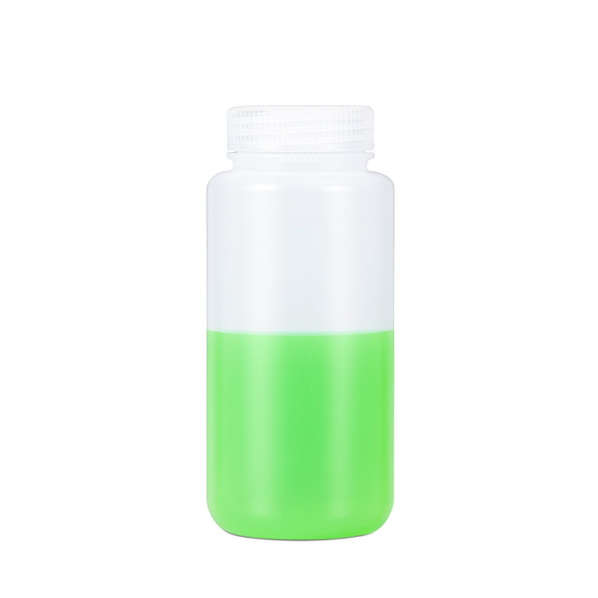 Borox Numune Şişesi 500ml - Vida Kapaklı - PP Şeffaf Plastik Şişe - Otoklav Şişe