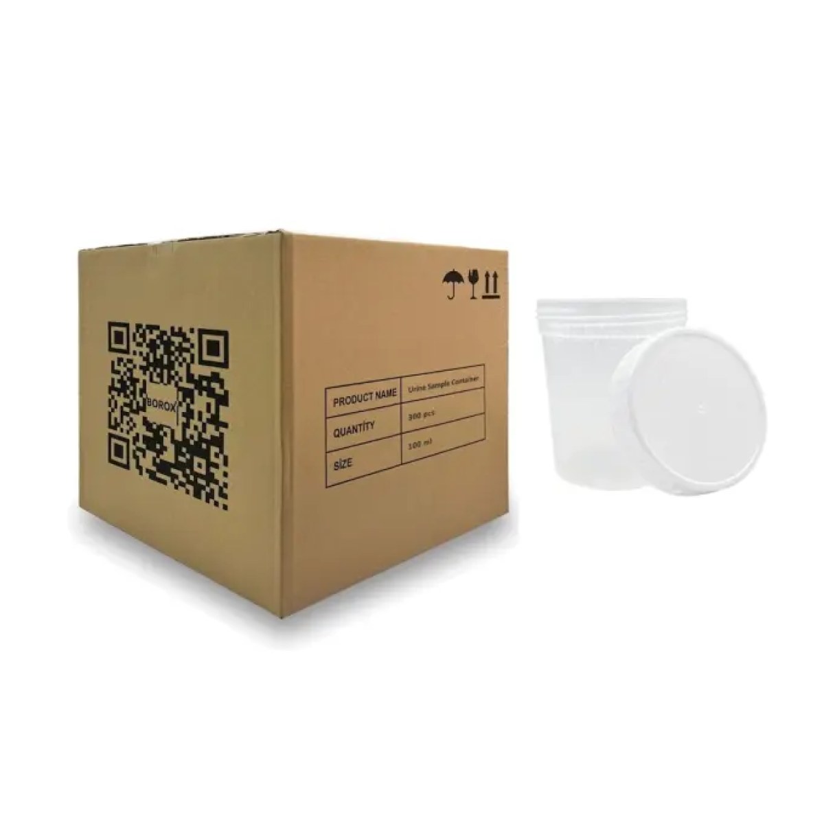 İdrar Numune Kabı 100ml - Pnömatik Steril Şişe - 300 pcs Toptan
