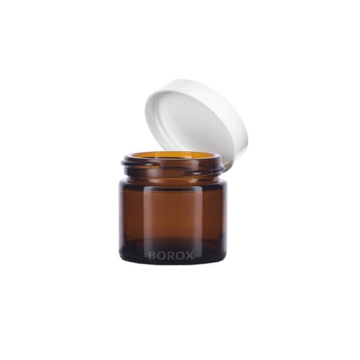 Borox Amber Cam Şişe 100ml - Krem Kavanoz 100cc Kapaklı Şişe