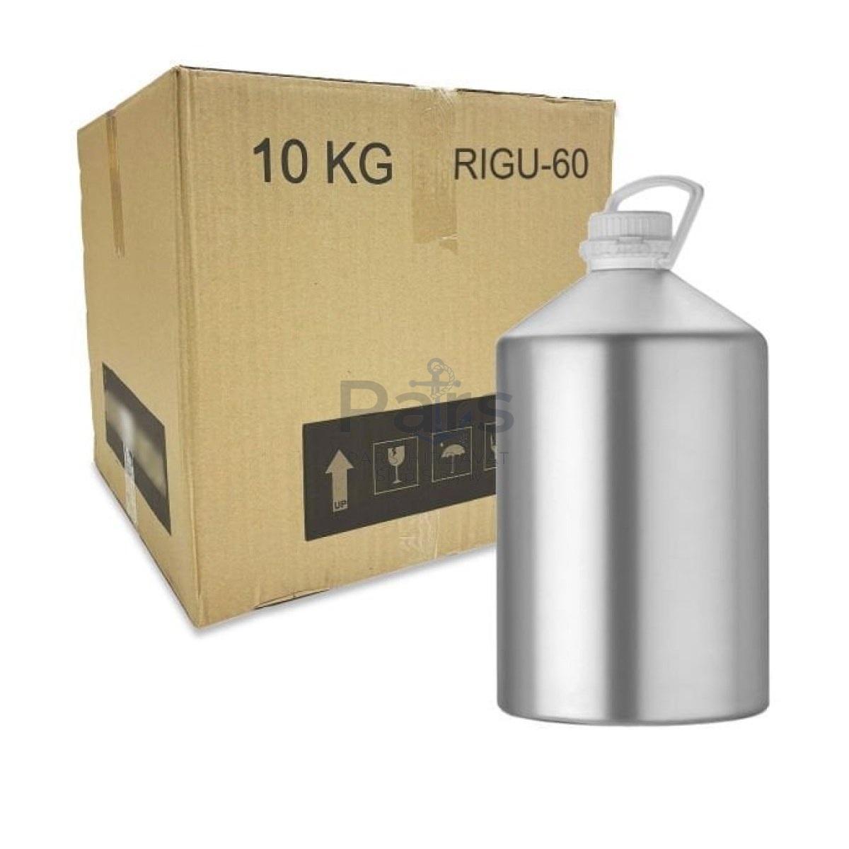 RIGU-60 Alüminyum Şişe 10L- Kulplu Tıpalı ve Kapaklı Şişe - 4 pcs-Koli Toptan