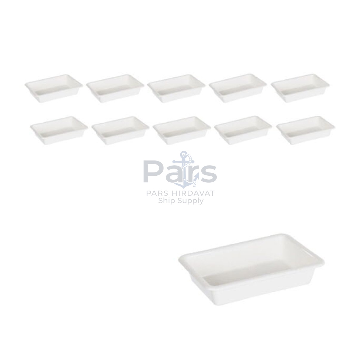 Borox Numune Taşıma Tepsisi 2,2L - PP Tepsi Numune Kabı 10lu - Tray