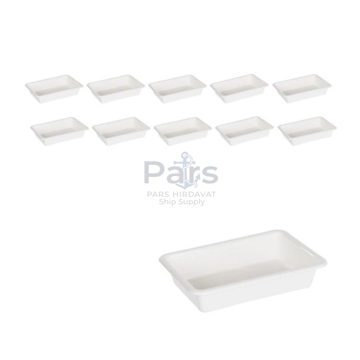 Borox Numune Taşıma Tepsisi 4,2L - PP Tepsi Numune Kabı 10lu - Tray