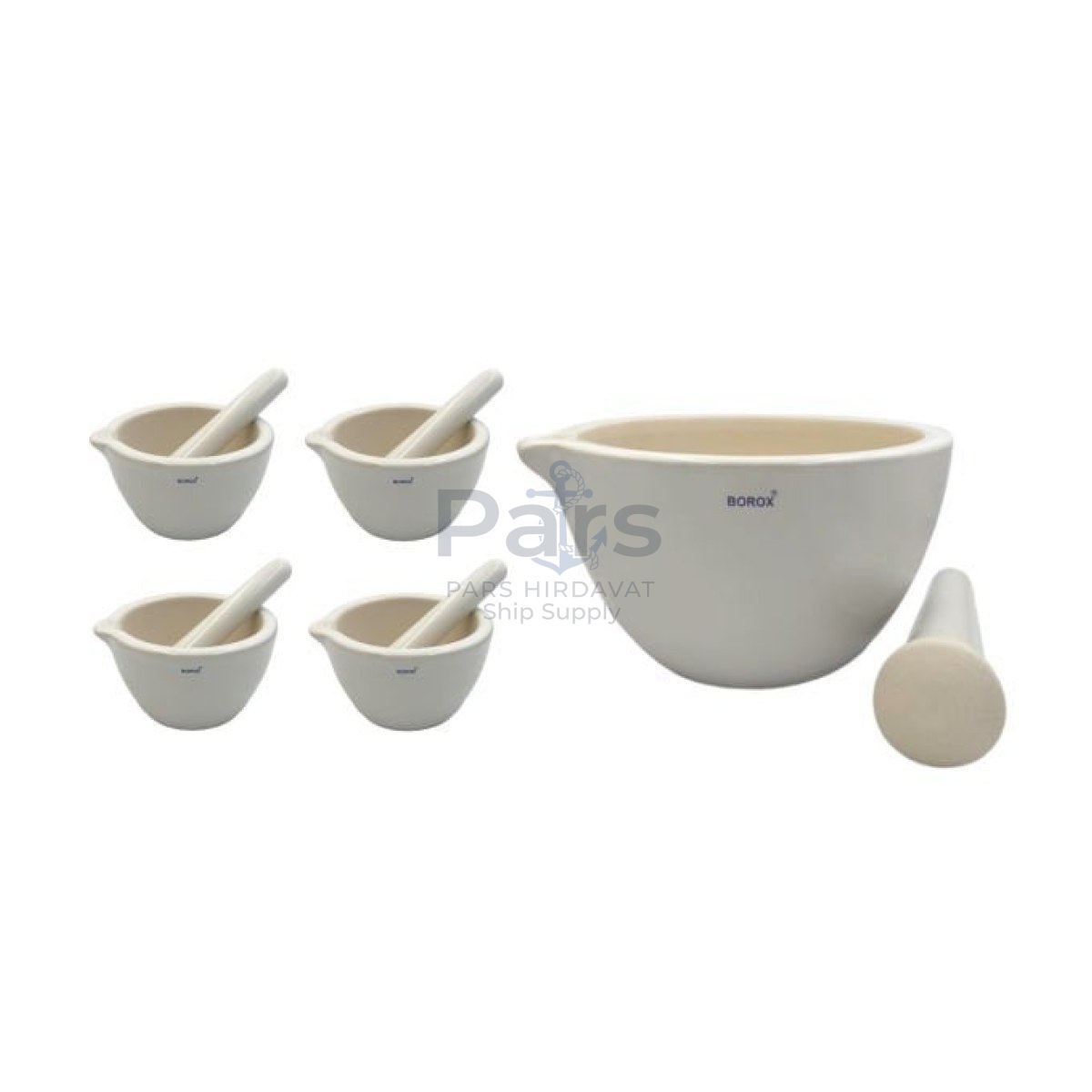Borox Porselen Havan Tokmaklı 900ml - 4 set/Toptan