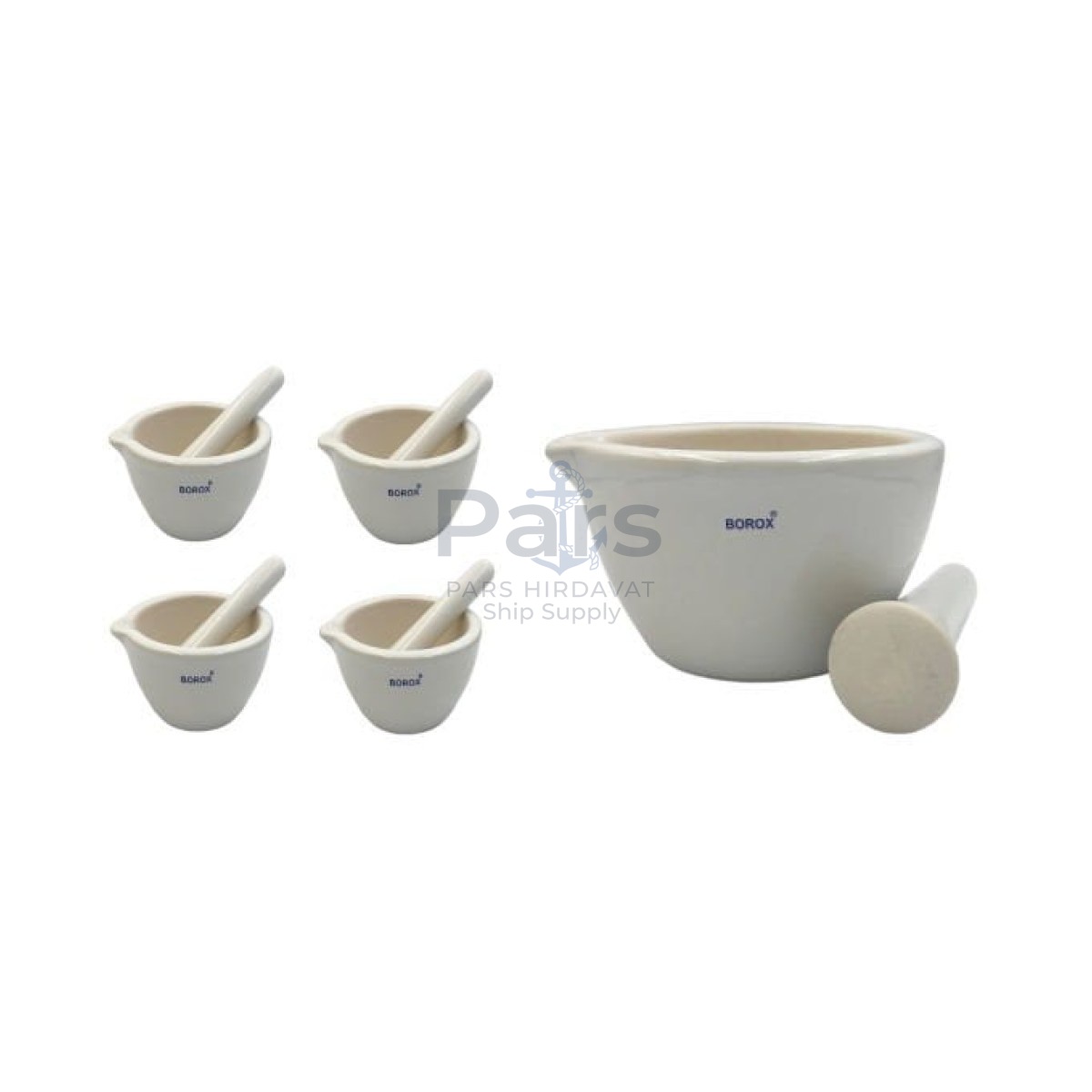 Borox Porselen Havan Tokmaklı 500ml - 4 Set/Toptan