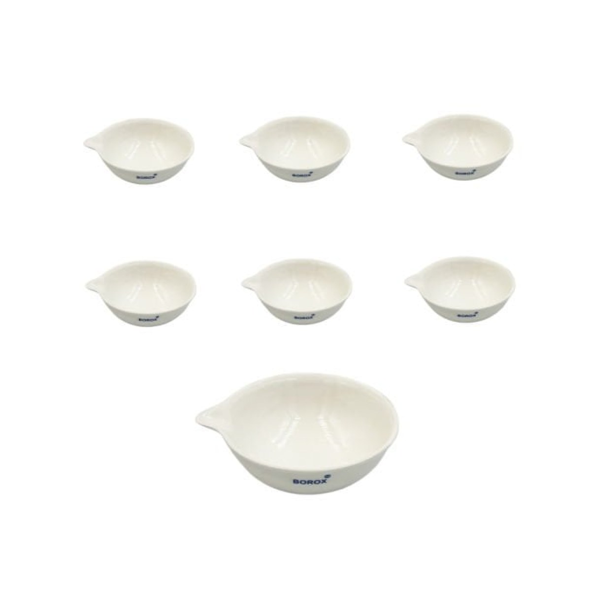 Borox Porselen Kapsül 35 ml - Dibi Yuvarlak - 6 Adet Toptan