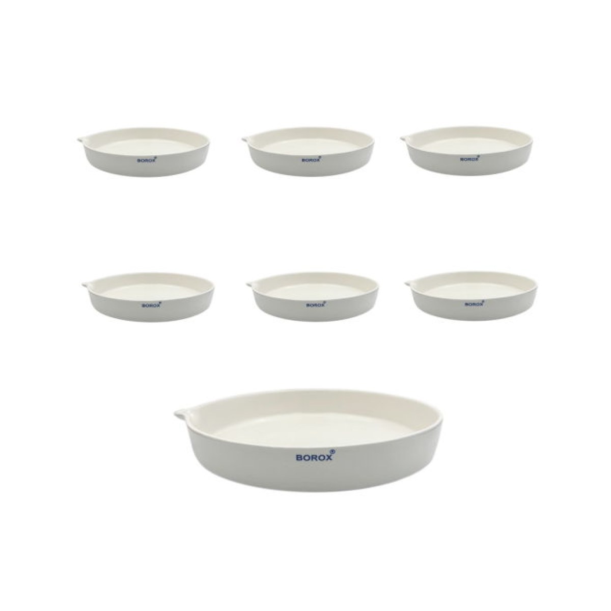 Borox Porselen Kapsül 300 ml - Dibi Düz - 6 pcs Toptan