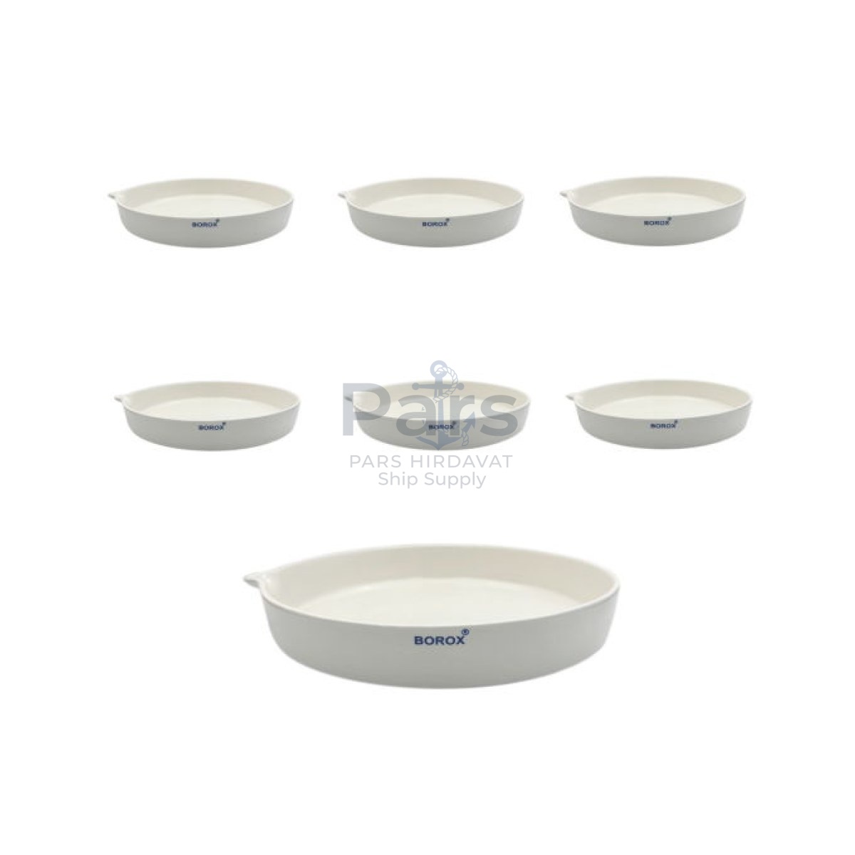 Borox Porselen Kapsül 300 ml - Dibi Düz - 6 pcs Toptan