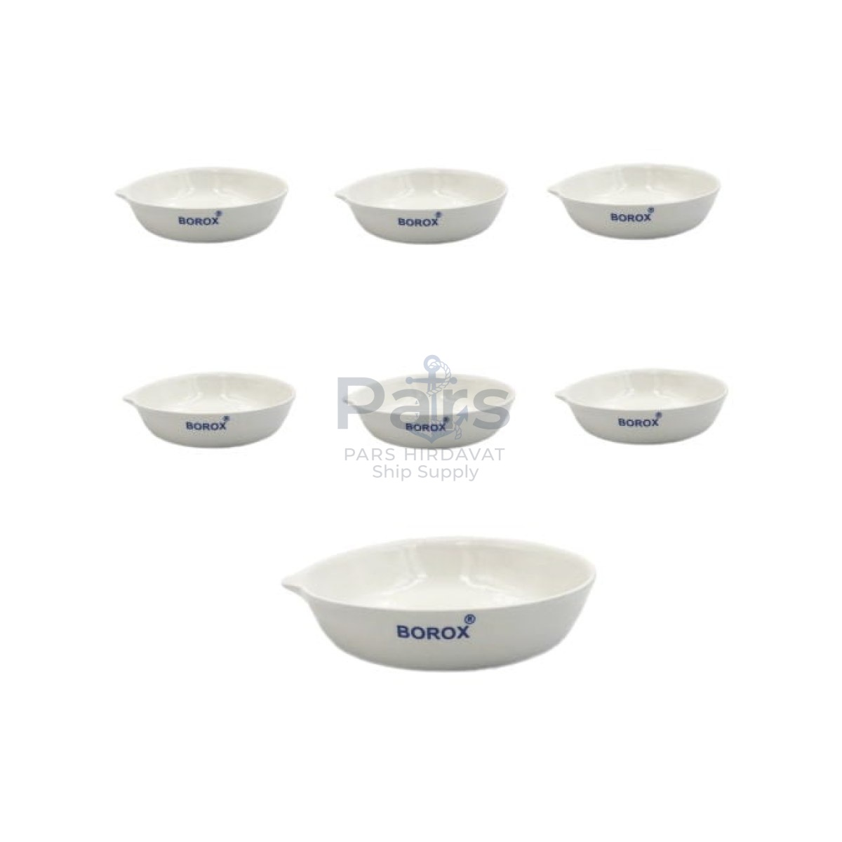 Borox Porselen Kapsül 100 ml - Dibi Düz - 6 pcs Toptan